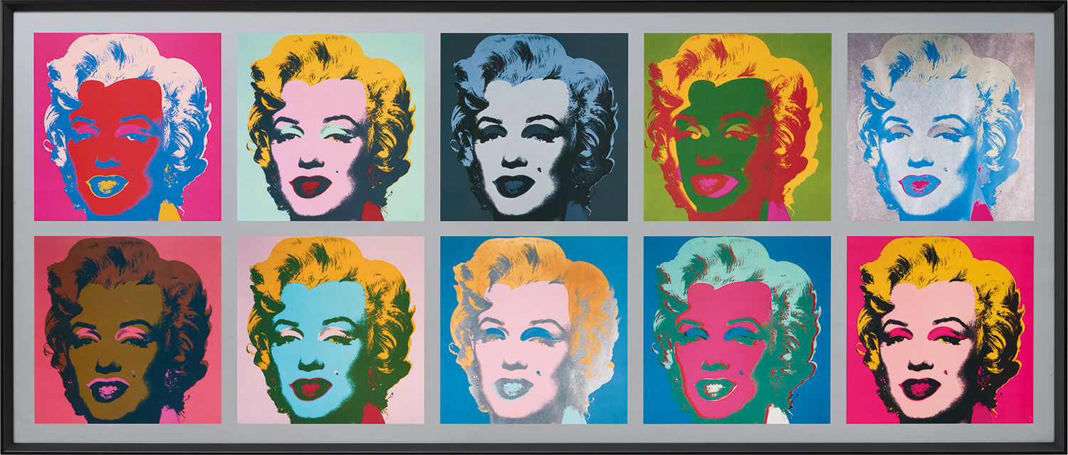 Tableau "Marilyn Monroe (Marilyn)" (1967), encadré de Andy Warhol