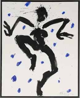 Bild "Tänzerin (mit blauen Punkten)" (1994) (Unikat)