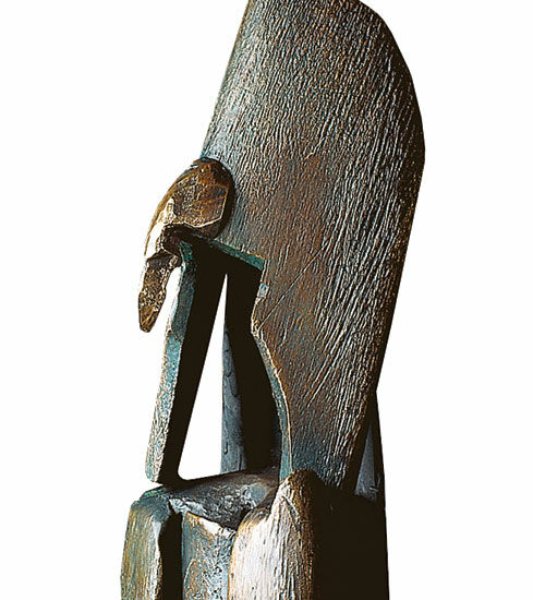 Sculpture "The Shaman", bronze by Dieter Finke
