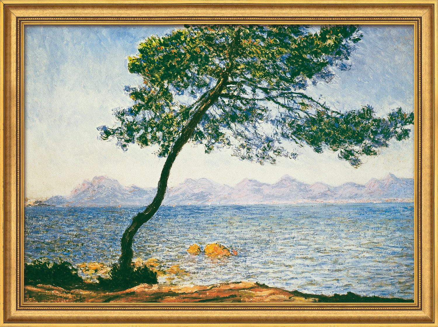 Tableau "Antibes" (1888), encadré von Claude Monet