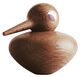 Holzfigur "Vogel dunkelbraun" (rundlich, mittelgroß, Höhe 10,5 cm) - Design Christian Vedel von ArchitectMade