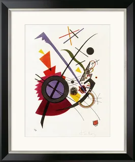 Billede "Violet" (1923), indrammet af Wassily Kandinsky