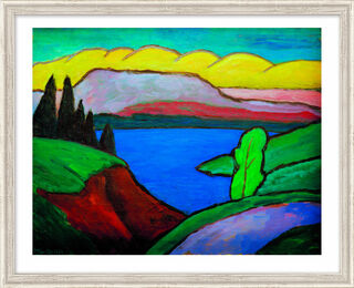 Picture "The Blue Lake" (1934), framed