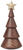 Decorative object "Fir Tree, Dark", wood