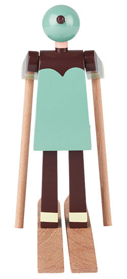 Holzfigur "Skiläufer Boje" von Kay Bojesen