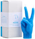 Kerze "Peace", Version in Blau