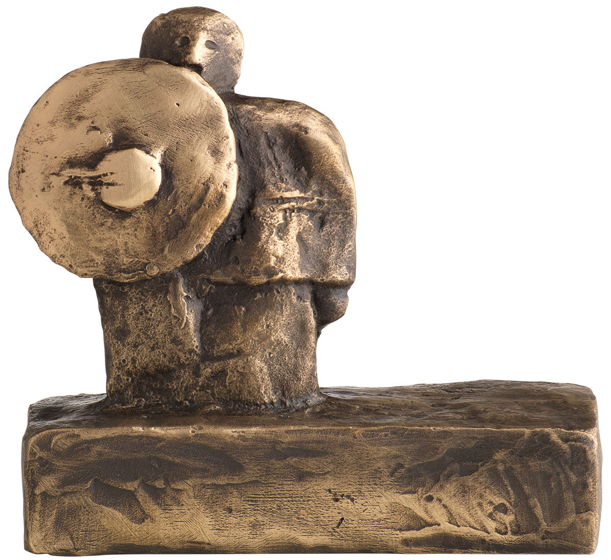 Skulptur "Wächter" (2023), Version Bronze braun von Christoph Fischer