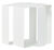 Sidebord "Shifted Square", hvid version