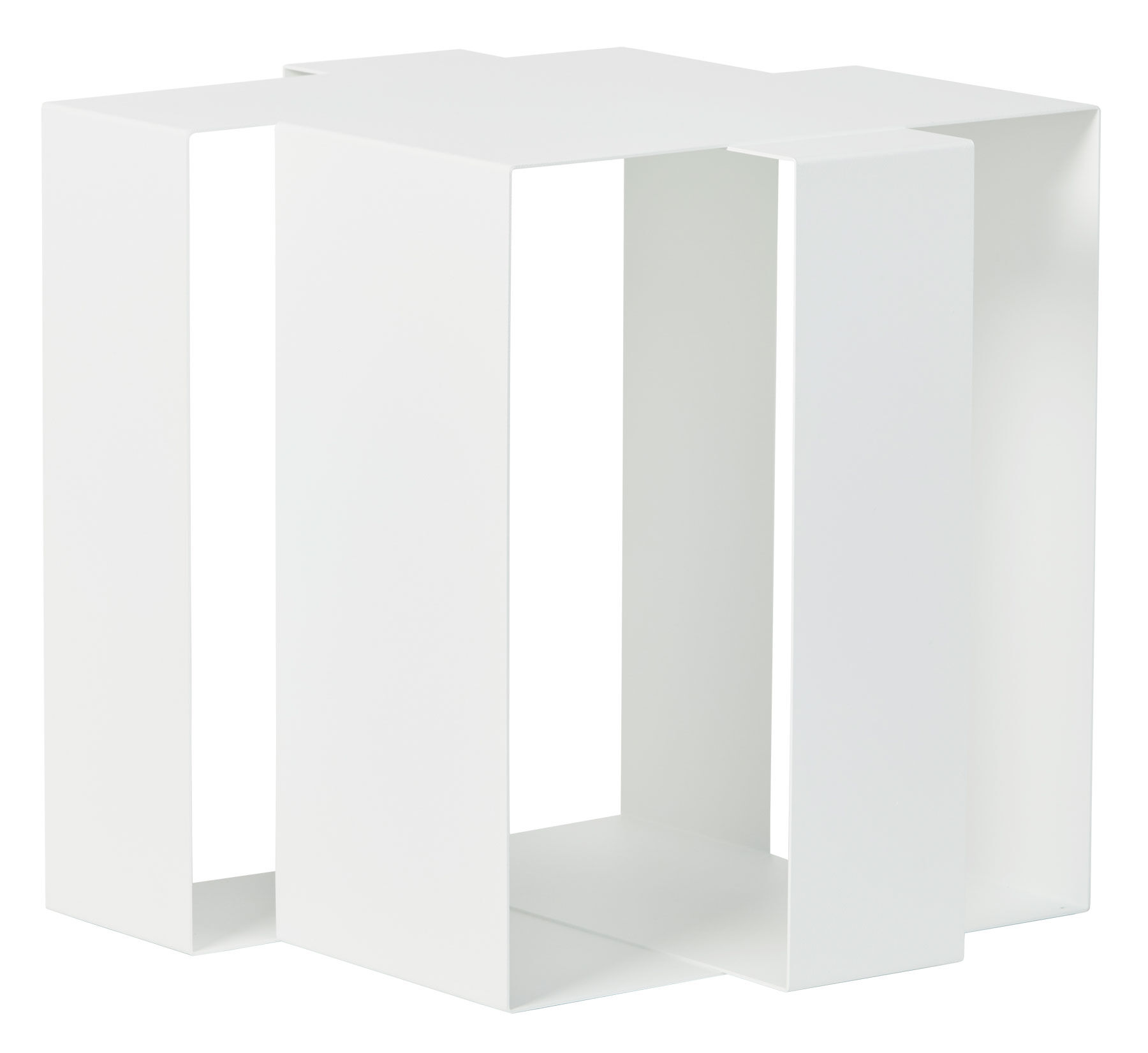 Sidebord "Shifted Square", hvid version af Frederik Roijé Design