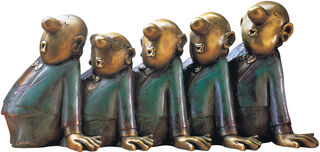 Skulptur "Comedian Harmonists", Version in Bronze