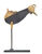 Skulptur "Springender Hund", Bronze