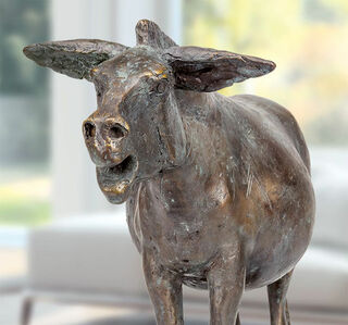 Skulptur "Esel", Bronze von Hans Nübold