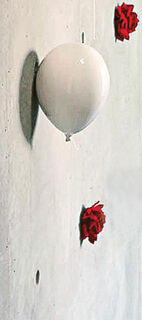 Wandobjekt "Ballon weiß", Keramik