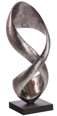 Skulptur "Infinity" (silberfarbene Version), Kunstguss