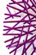 Väggobjekt "Maze Purple Chrome Round" (2024) (Unikt föremål) av Christine Liebich