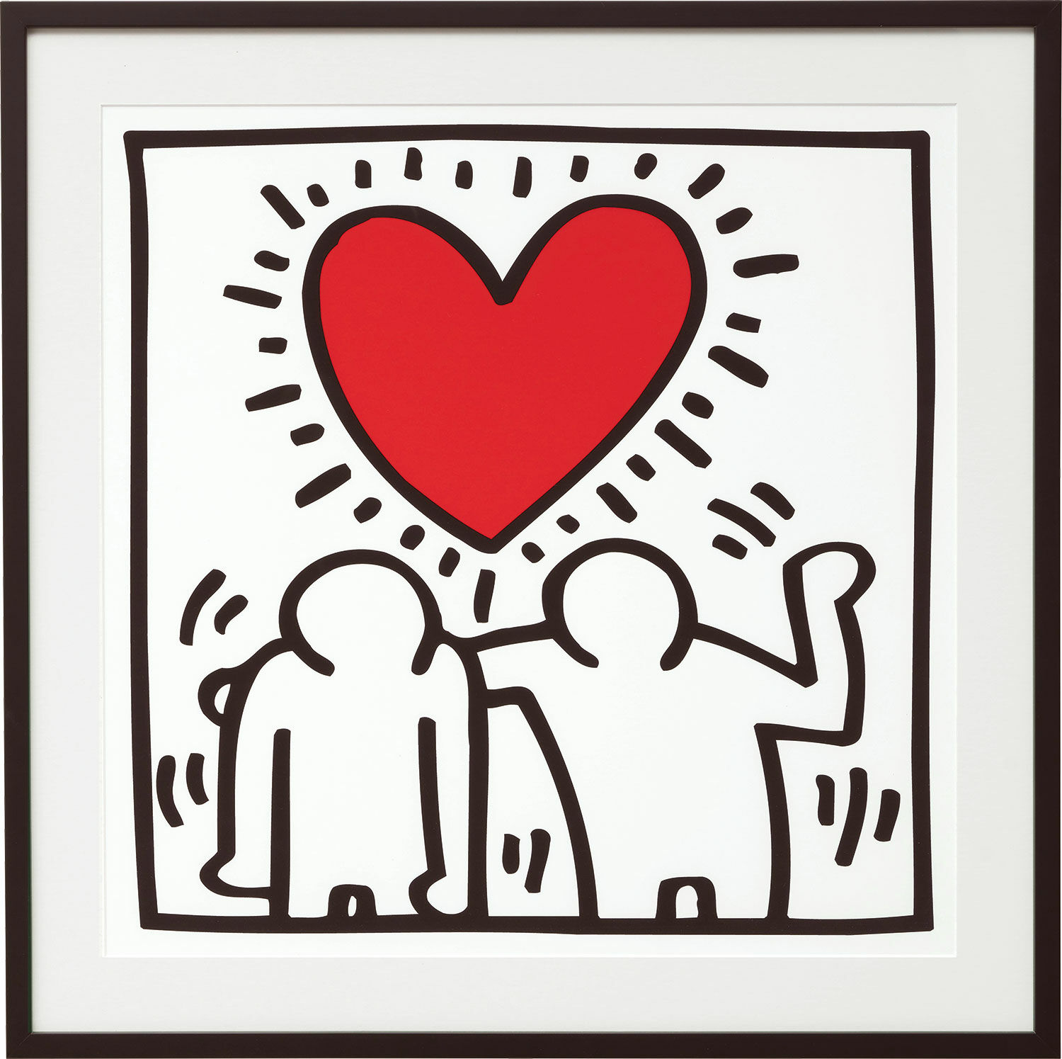 Picture "Untitled (Be Mine)" (1987), framed by Keith Haring