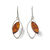 Boucles d'oreilles ambre "Sea View" (vue sur la mer)