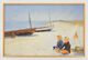 Obraz "Chłopcy kąpiący się w Skagen" (1893), oprawiony w ramę autorstwa Peder Severin Kroyer