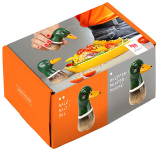Salière et poivrière "Spicy Ducks", céramique