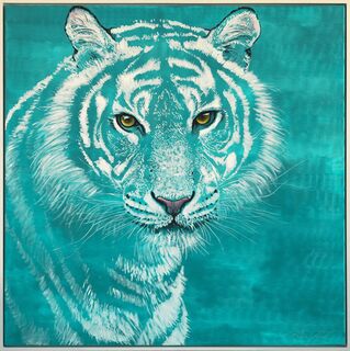 Quadro "Serie Bright Spot | Ritratto di una tigre" (2026) (pezzo unico)