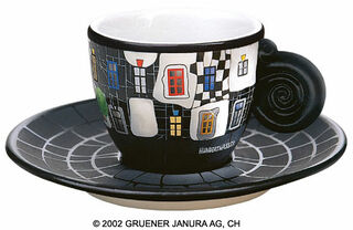 Espresso cup "ArtHouseVienna" by Friedensreich Hundertwasser