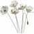 Gartenstecker-Blumenset "Weißer Mohn", 6-teilig