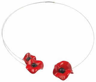 Necklace "Poppy Blossoms"