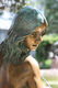 Garden sculpture "Nymph", bronze by Leo Wirth