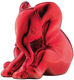 Scultura "Little Elephant", versione fusa, rosso metallizzato di Jagna Weber