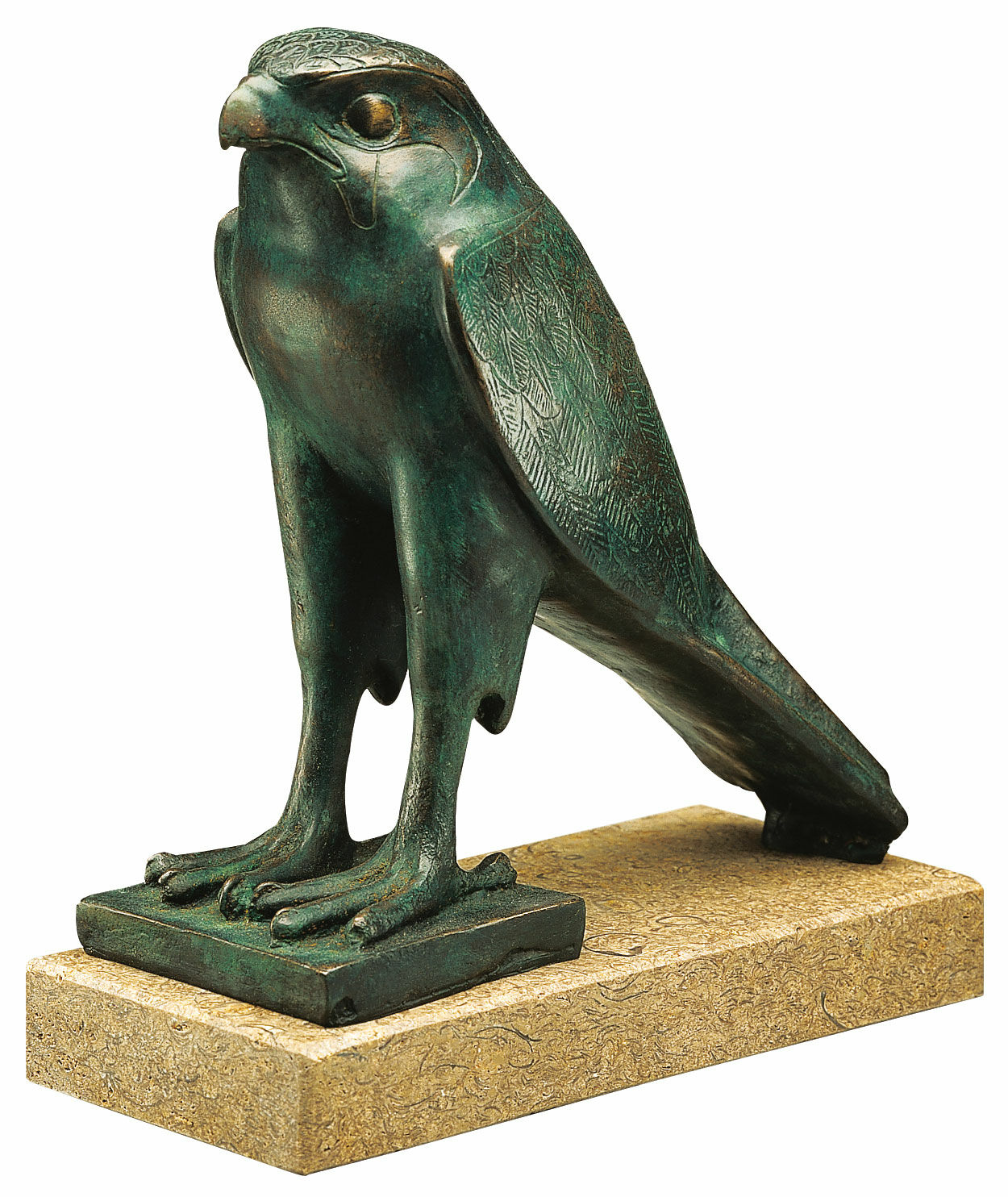 Skulptur "Horus Falcon", bronzeversion