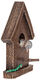 Tuinobject / wandsculptuur "Vogelhuisje", brons