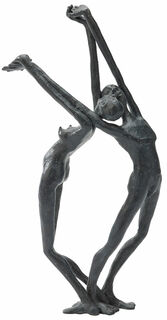 Sculpture "United", bronze by Agnes Urbain