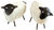 Set de 2 ornements de jardin "Sheeps" (moutons)