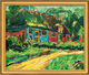 Cuadro "Casa vieja en Fehmarn" (1908), enmarcado de Ernst Ludwig Kirchner