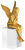 Escultura "Ángel de la Guarda", versión dorada con pedestal