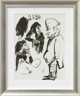 Picture "Untitled" (1953), framed by Pablo Picasso