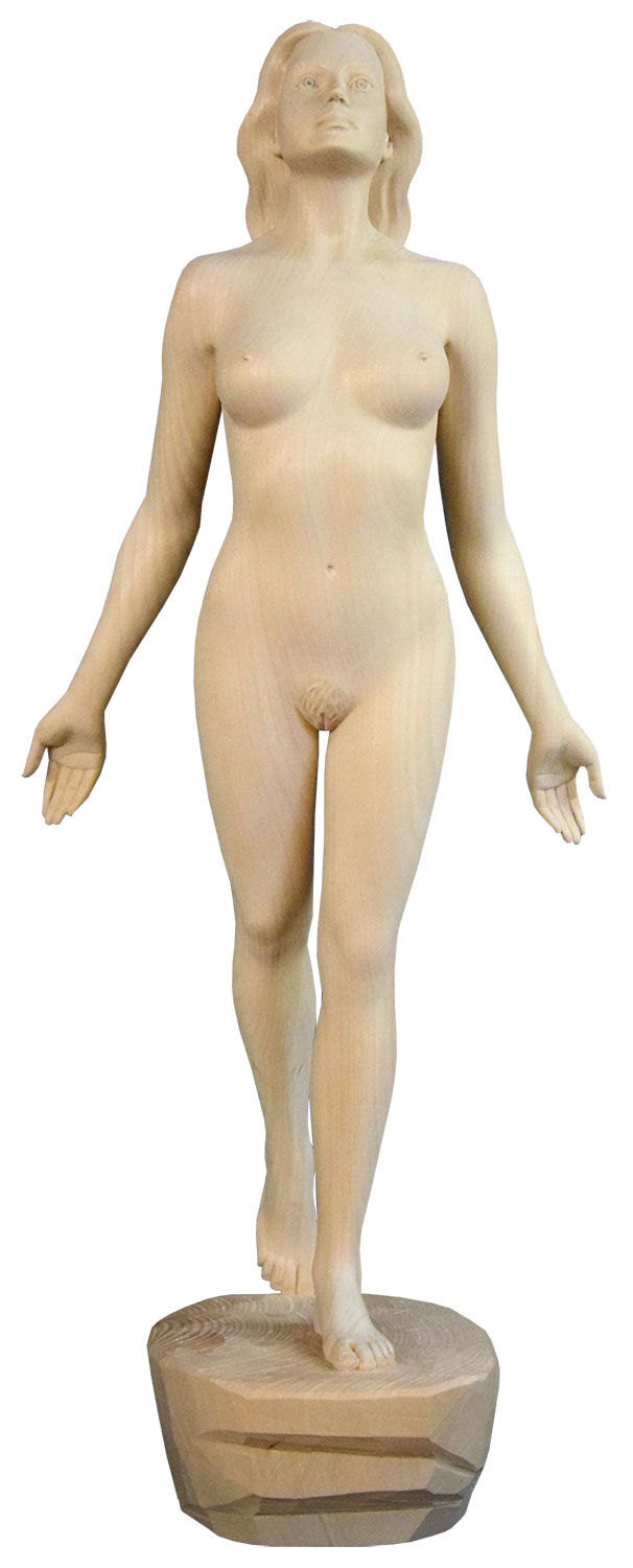 Holzskulptur "Partenza" (2025) (Original / Unikat) von Richard Senoner