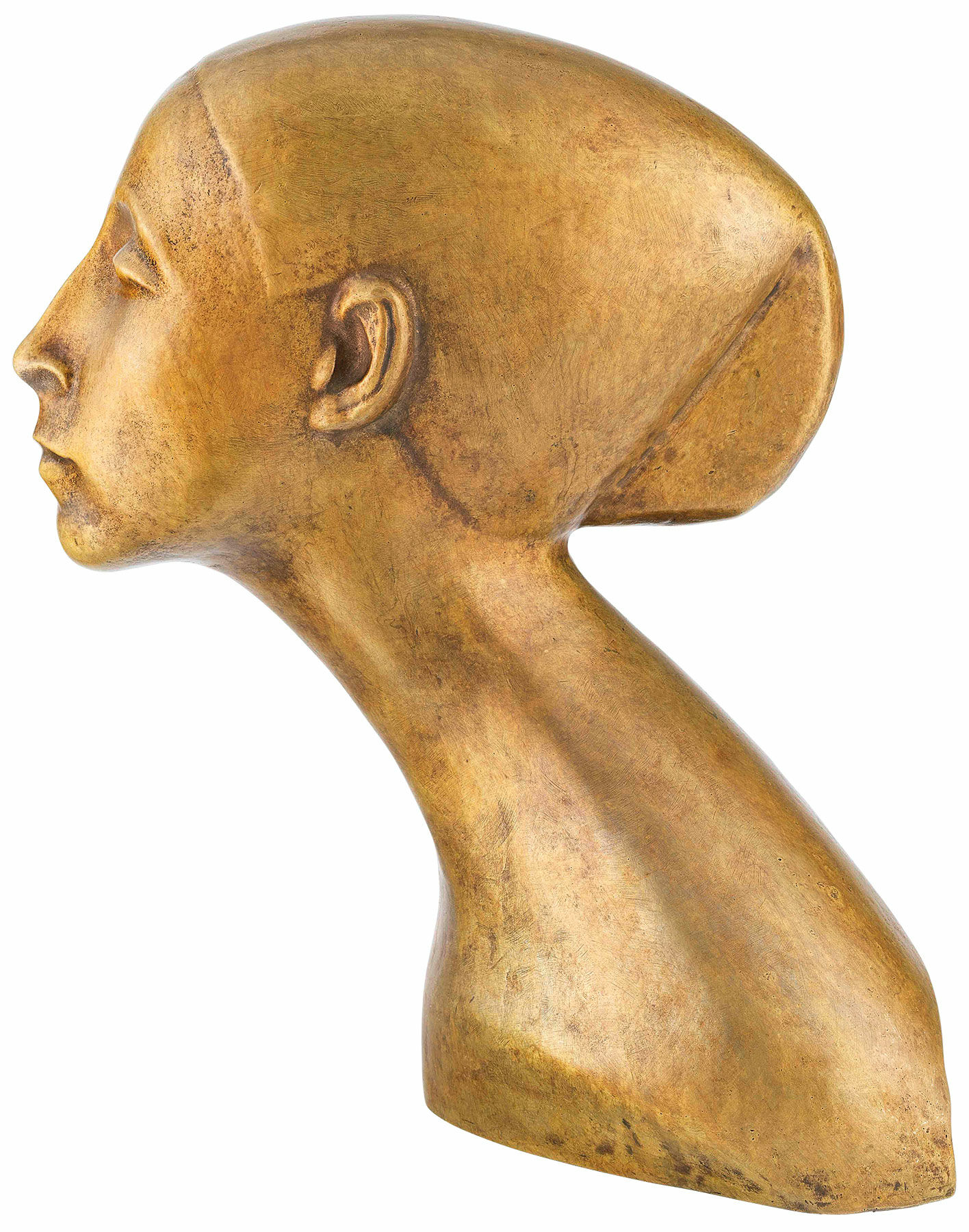 Buste "Portræt af danseren Sent M'Ahesa" (1917), reduktion i bronze von Bernhard Hoetger