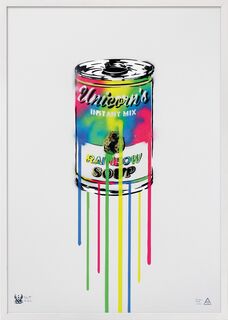 Obraz „Rainbow Soup, Stencil“ (2016)