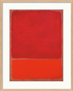 Picture "Untitled (Red, Orange)" (1968), natural framed version