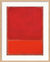 Billede "Uden titel (rød, orange)" (1968), naturlig indrammet version