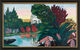 Schilderij "Park Bagatelle" (1938), zwart met gouden lijst van Max Beckmann