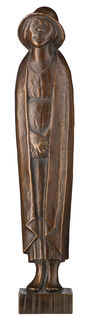 Skulptur "Die Pilgerin" (1935) - aus "Fries der Lauschenden", Reduktion in Bronze
