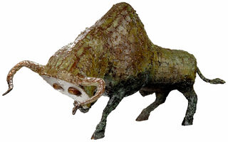 Sculpture "Bull" (2021), version bronze brown patinated