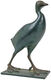 Skulptur "Wasserhuhn", Kunstbronze von Francois Pompon