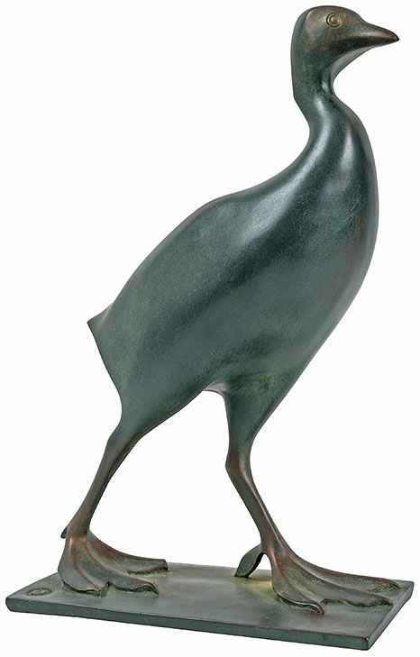 Sculpture "Water Hen", bonded bronze by Francois Pompon