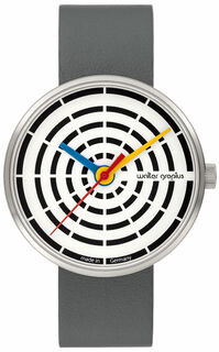 Wristwatch "Space Loops white" Bauhaus style