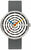 Armbanduhr "Space Loops weiß" im Bauhaus-Stil
