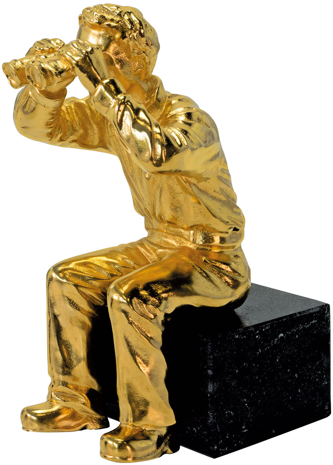 Skulptur "Gute Aussicht" (2006), Version vergoldet von Ottmar Hörl