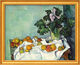 Cuadro "Naturaleza muerta con manzanas y prímulas" (principios de la década de 1890), enmarcado de Paul Cézanne
